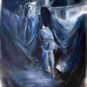 Pittura intitolato "Requiem" da Michel Bona, Opera d'arte originale