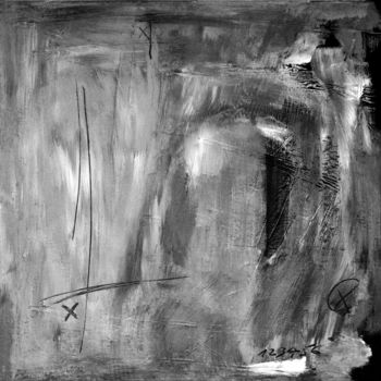 Картина под названием "Wall 4" - Michel Boucharinc, Подлинное произведение искусства, Акрил Установлен на Деревянная рама дл…