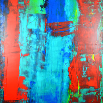 Painting titled "Parallel" by Michel Boucharinc, Original Artwork, Acrylic Mounted on Wood Stretcher frame