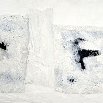 Peinture intitulée "Fragments blancs" par Michel Boucharinc, Œuvre d'art originale, Acrylique Monté sur Châssis en bois