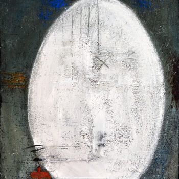 Peinture intitulée "Figure N° 2 "Egg 2"" par Michel Boucharinc, Œuvre d'art originale, Acrylique Monté sur Châssis en bois