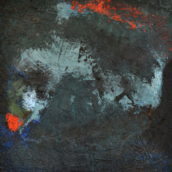Картина под названием "Figure N° 3 "Cratèr…" - Michel Boucharinc, Подлинное произведение искусства, Акрил Установлен на Дере…