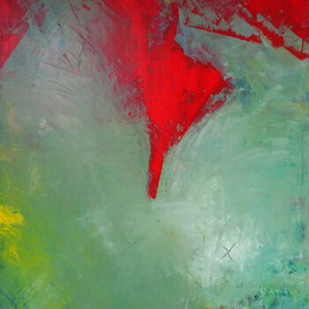 Painting titled "SURFACE N°23" by Michel Boucharinc, Original Artwork, Acrylic Mounted on Wood Stretcher frame