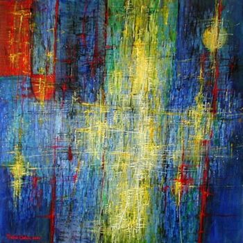 Painting titled "Scintillement" by Michel Cabon, Original Artwork