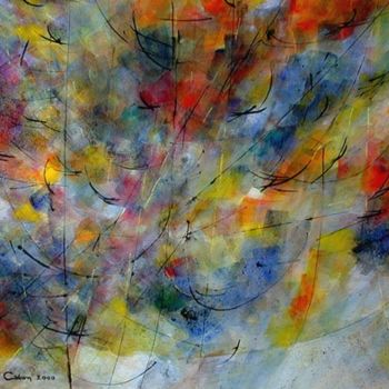 Peinture intitulée "Rêve Harmonique" par Michel Cabon, Œuvre d'art originale