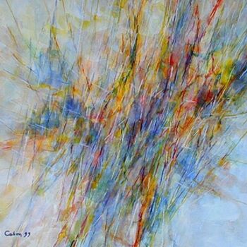 Painting titled "Staccato Transversal" by Michel Cabon, Original Artwork