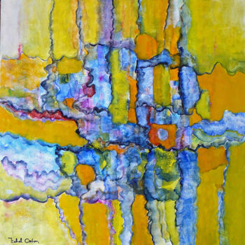 Malerei mit dem Titel "Mirage" von Michel Cabon, Original-Kunstwerk, Öl