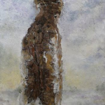 Painting titled "Un homme simple.jpg" by Michel Darves, Original Artwork, Acrylic