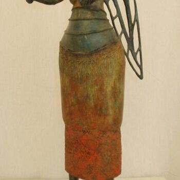 Skulptur mit dem Titel "Ange jongleur" von Micheldejos, Original-Kunstwerk