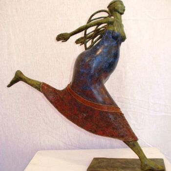 Sculpture intitulée "Ange s'envolant" par Micheldejos, Œuvre d'art originale