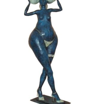 Skulptur mit dem Titel "mannequin la mariée" von Micheldejos, Original-Kunstwerk