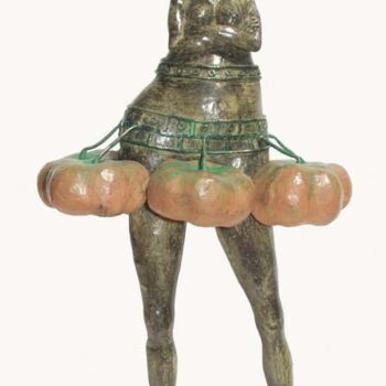 Escultura intitulada "Mannequin aux potir…" por Micheldejos, Obras de arte originais, Metais