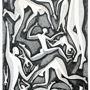 Drawing titled "sans titre" by Michèle Caranove, Original Artwork