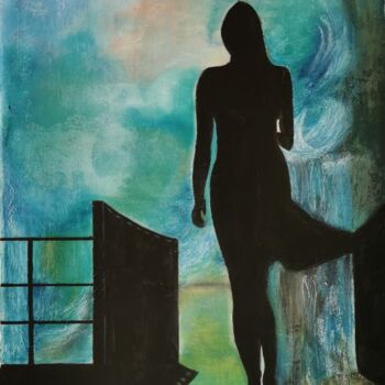 Peinture intitulée "Soufle de vent" par Michèle Cerbello (Pastelliste), Œuvre d'art originale, Pastel Monté sur Châssis en b…