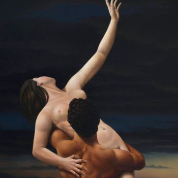 Pittura intitolato ""il rapimento di ma…" da Michele D'Avenia, Opera d'arte originale, Olio