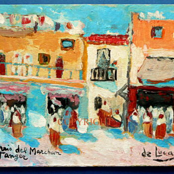 Peinture intitulée "TANGER - MARSHAN" par Michele De Luca, Œuvre d'art originale