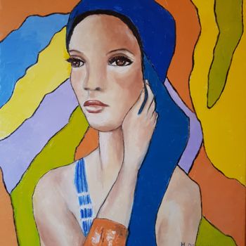 Painting titled "LAURA" by Michele Devinante, Original Artwork