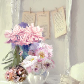 Arte digitale intitolato "fiori-01.jpg" da Michele Farella, Opera d'arte originale, Pittura digitale