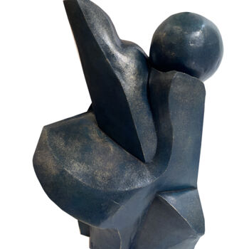 Sculptuur getiteld "Récréation" door Michèle Goumain, Origineel Kunstwerk, Terra cotta