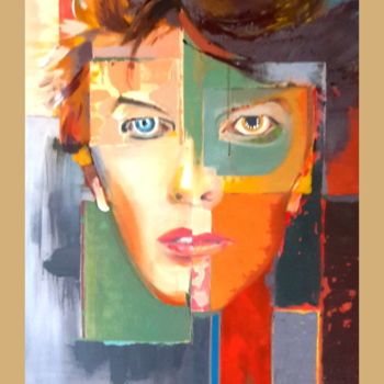 Картина под названием "DAVID BOWIE" - Michèle  Julienne, Подлинное произведение искусства