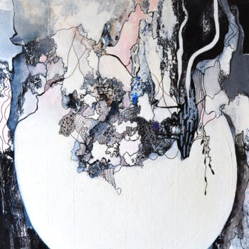 Peinture intitulée "Eclosion" par Michèle Klur, Œuvre d'art originale, Acrylique Monté sur Châssis en bois