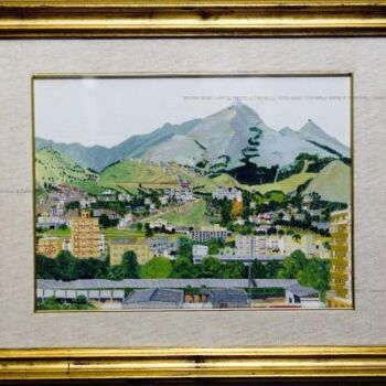 Painting titled "Panorama di Baida (…" by Michele Montalto, Original Artwork, Oil