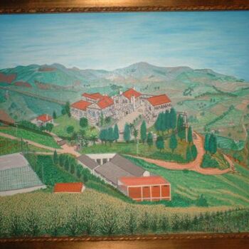 Painting titled "Villa Dafne Agritur…" by Michele Montalto, Original Artwork, Oil