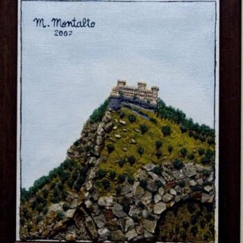 Ζωγραφική με τίτλο "Castello Utveggio e…" από Michele Montalto, Αυθεντικά έργα τέχνης, Άλλος