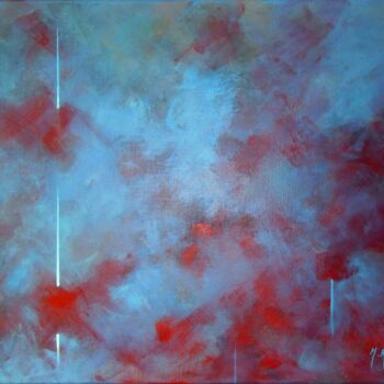 Painting titled "Traces n°3 bis" by Michèle Radix, Original Artwork, Acrylic