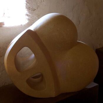 Скульптура под названием "B comme Bonheur" - Michèle Radix, Подлинное произведение искусства