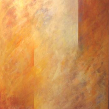 Painting titled "Espace plain-chant" by Michèle Radix, Original Artwork