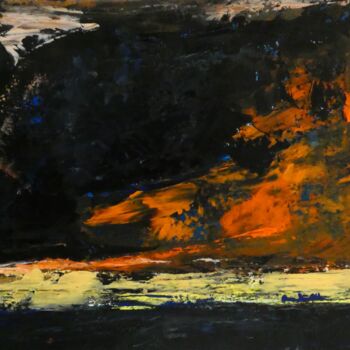 Peinture intitulée "abstraction 3" par Michèle Van Goethem Villain (MiVaGo), Œuvre d'art originale, Huile