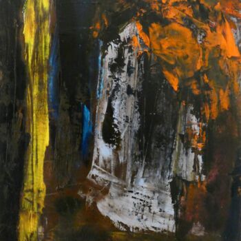 Peinture intitulée "abstraction 5" par Michèle Van Goethem Villain (MiVaGo), Œuvre d'art originale, Huile