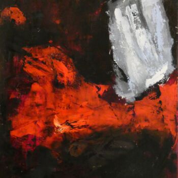 Peinture intitulée "abstraction 10" par Michèle Van Goethem Villain (MiVaGo), Œuvre d'art originale, Huile