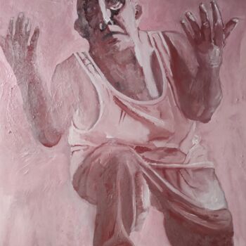 Peinture intitulée "La Vie en rose 0211…" par Michèle Vaucelle, Œuvre d'art originale, Huile