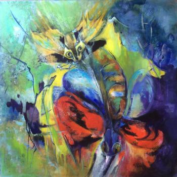 Pittura intitolato "L’abeille Tueuse" da Michèle Padoy, Opera d'arte originale, Acrilico