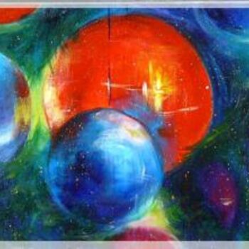 Peinture intitulée "Les Boules....de No…" par Milor, Œuvre d'art originale