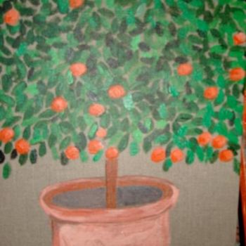 绘画 标题为“mandarinier dans so…” 由Michele Bompar Requena, 原创艺术品