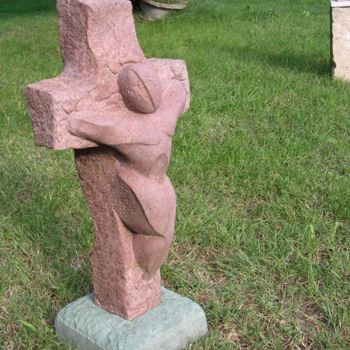 Sculpture intitulée "Crocifissione (cruc…" par Michele Soro, Œuvre d'art originale