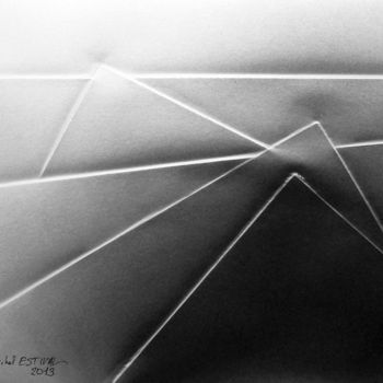 Malerei mit dem Titel "Black and white" von Michel Estival, Original-Kunstwerk, Acryl