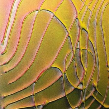 Painting titled "Abstraction" by Michel Estival, Original Artwork, Airbrush