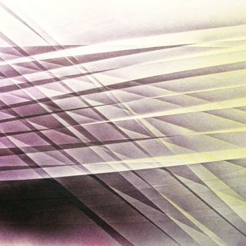 Malerei mit dem Titel "Abstraction" von Michel Estival, Original-Kunstwerk, Airbrush