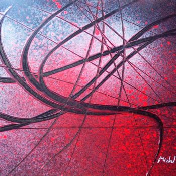 Pintura titulada "Abstraction" por Michel Estival, Obra de arte original, Pintura al aerosol