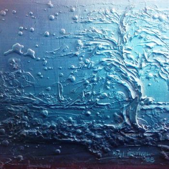Pintura intitulada "Paysage" por Michel Estival, Obras de arte originais, Tinta spray