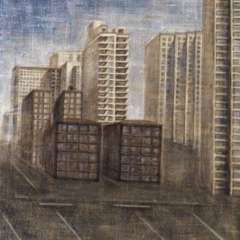 Pittura intitolato "Temps suspendu" da Michele Tassi, Opera d'arte originale, Acrilico