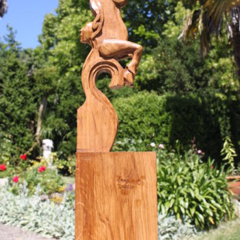 Sculpture intitulée "Esprit Errant" par Michel Ferre, Œuvre d'art originale, Bois