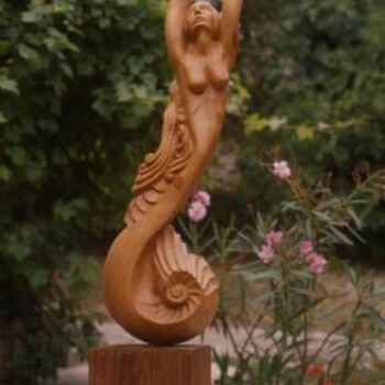 Sculpture titled "Tu viens de la mer" by Michel Ferre, Original Artwork