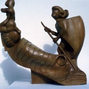 Sculpture intitulée "La Loreleï" par Michel Ferre, Œuvre d'art originale