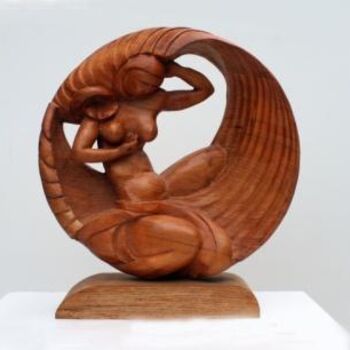 Sculpture titled "Baigneuse" by Michel Ferre, Original Artwork