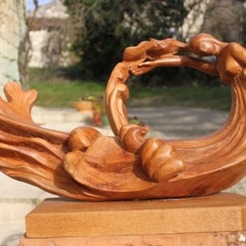 Sculpture titled "Galatée" by Michel Ferre, Original Artwork, Wood